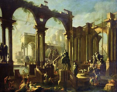 Ruins of the Baths of Caracalla by Giovanni Ghisolfi
